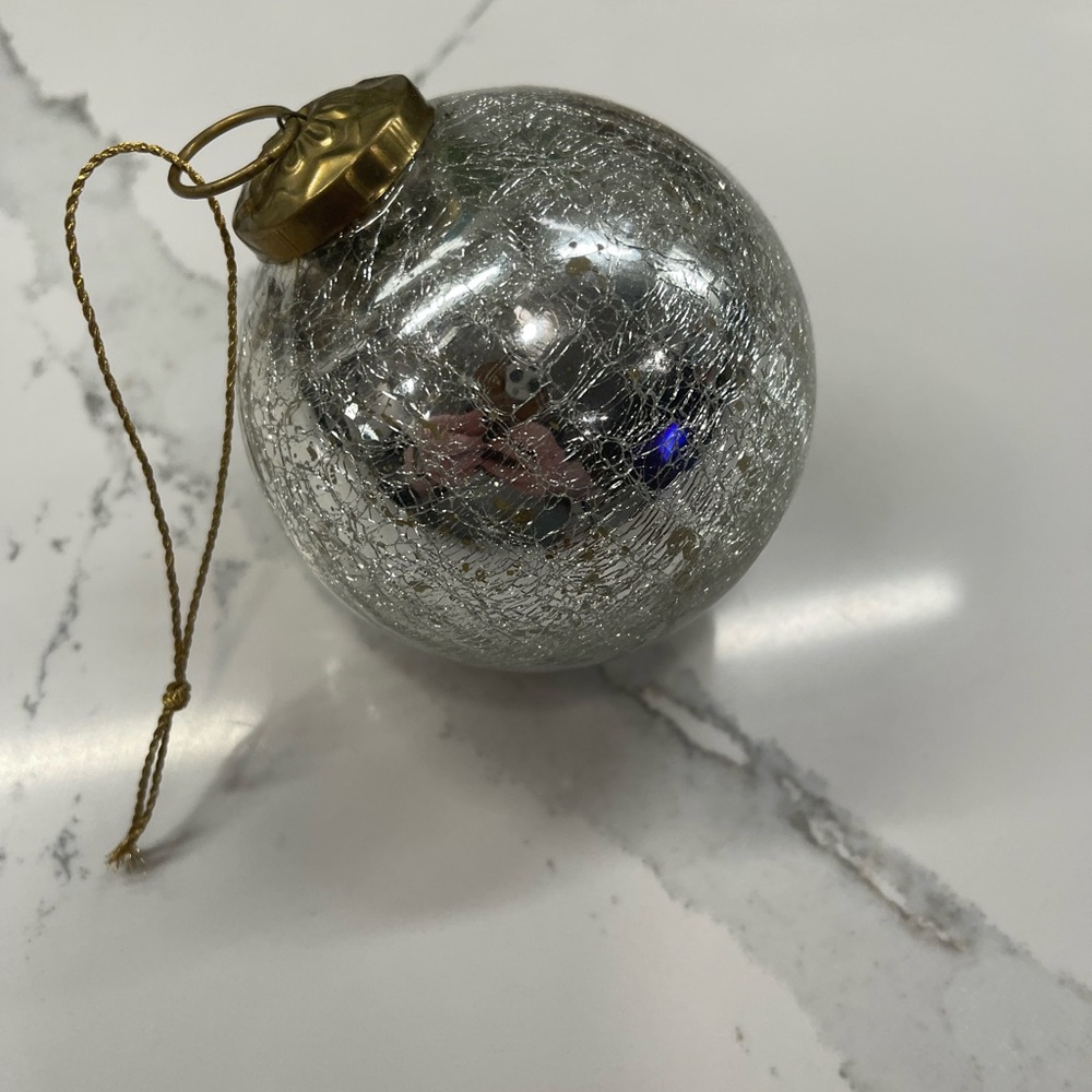 Restoration hardware glass blown mercury ornaments. Preowned. - Picture 2 of 5